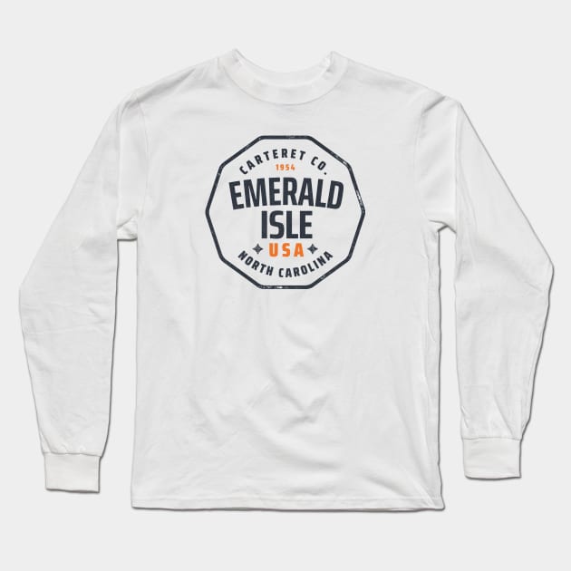 Emerald Isle, NC Summertime Vacationing Memories Long Sleeve T-Shirt by Contentarama